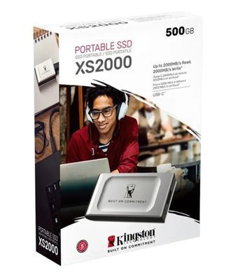 ssd зовнішній KINGSTON XS2000 BOC 2TB USB 3.2 Gen2 (2x2) Type-C 3D NAND