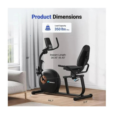 Велотренажер MERACH MR-S23B1-EU Recumbent bike