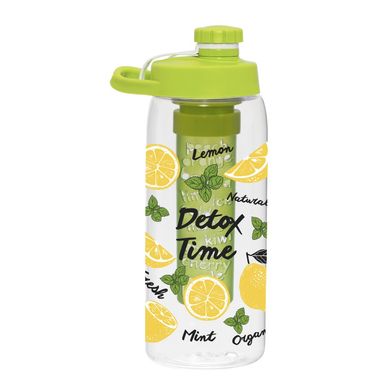 Пляшка д/води пл. Herevin Lemon-Detox Twist 1 л д/спорту з інфузером (161548-001)