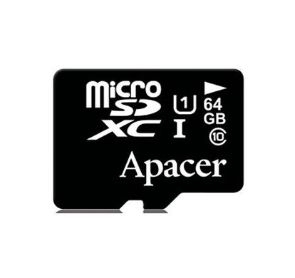 Карта пам'яті ApAcer microSDXC 64GB UHS-I U3 V30 (AP64GMCSX10U1-R) + SD адаптер