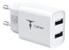 Мережевий зарядний пристрій T-Phox TC-224 Pocket Dual USB (White) фото 2