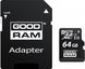 Картка пам'ятi Goodram microSDXC 64GB UHS-I class 10 + adapter (M1AA-0640R12) фото 1