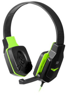 Гарнитура Defender Warhead G-320 Black+Green (64032)