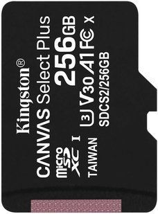 Картка пам'ятi Kingston 256GB microSDXC C10 UHS-I (SDCS2/256GBSP)