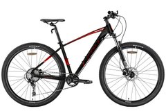 Велосипед 29" Leon TN-60 AM Hydraulic lock out HDD 2022 (чорний з червоним (м))