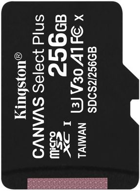 Карта памяти Kingston 256GB microSDXC C10 UHS-I (SDCS2 / 256GBSP)