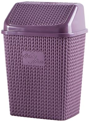Корзина д/мусора Violet Hause 0026 Виолетта PLUM (0026 Виолетта PLUM 10 л)