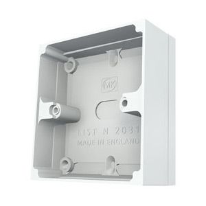 Основание настенной розетки Molex Surface Box UK 1G 28mm White