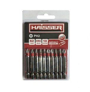 Бита PH2 х 70 мм Haisser, набор 10шт. 2712705