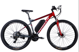 Велосипед з електроприводом 29" AL Formula eF-1 DD CS рама-21" 48B 17.5А*г 500Вт червоно-сріблястий YS 9018 2025
