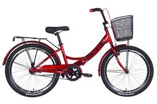 Велосипед 24" Formula SMART с корзиной 2021 (чорно-помаранчевий)