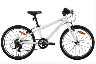 Велосипед алюміній 20" Leon GO Vbr рама-10" білий з рожевим 2024
