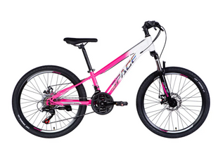 Велосипед ST 24" Discovery FLINT DD FR рама-12" рожево-білий 2025