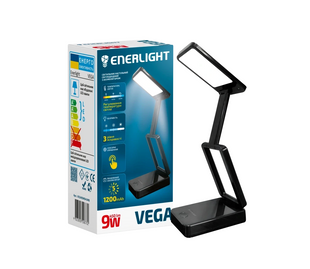 Світильник настільний ENERLIGHT VEGA 9Вт 3000-6000K black
