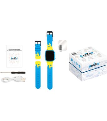 Смарт-годинник для дітей AmiGo GO008 GLORY GPS WIFI Blue-Yellow