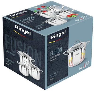 Набор посуды Ringel Fusion 6 пр. 1.9 л+2.6 л+3.6 л