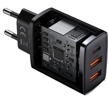 Зарядний пристрій Baseus Compact QC 2U+C 30W (CCXJ-E01)чорний