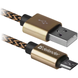 Кабель Defender USB08-03T USB(AM)-MicroBM 1.0m, Gold (87800) фото 5