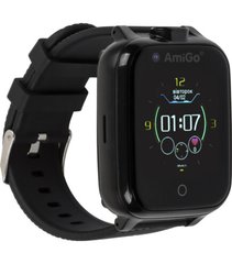 Детские смарт-часы с видеозвонком AmiGo GO006 GPS 4G WIFI VIDEOCALL Black
