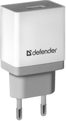 сетевая зарядка Defender (83571)UPA-21 белый, 1xUSB, 5V/2.1А