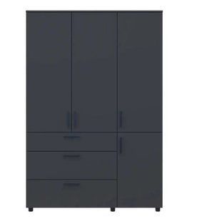 Шафа для одягу Doros Торн Антрацит 3 ДСП/3Ш (штанга) 135х51.6х200 (DRS-012085)