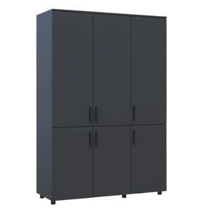 Шафа для одягу Doros Торн Антрацит 3 ДСП (полиці) 135х51.6х200 (DRS-012082)