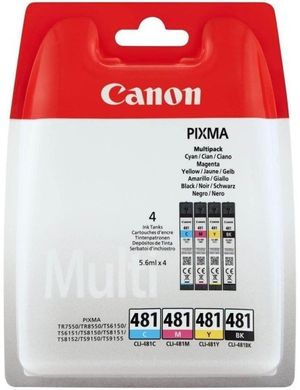 Картридж струмен. Canon CLI-481 Cyan/Magenta/Yellow/Black Multi Pack