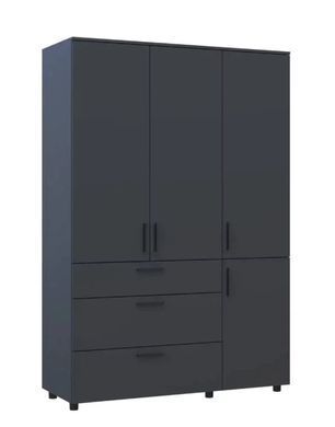 Шафа для одягу Doros Торн Антрацит 3 ДСП/3Ш (штанга) 135х51.6х200 (DRS-012085)