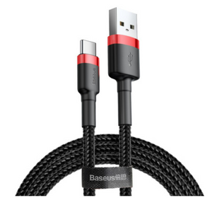 Кабель Baseus Cafule USB to Type-C 3A 1m (CATKLF-B91)