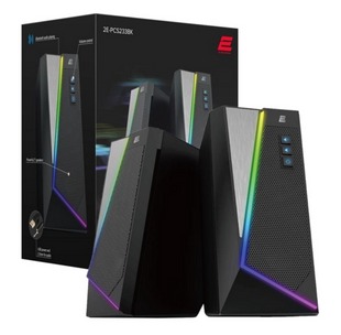Акустична система 2E PCS233 RGB, 2.0,USB,Black