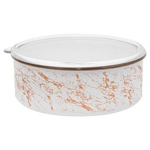 Контейнер с крышкой Infinity Marbel White, 1.1 л