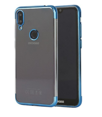 Силіконовий чохол TPU Electroplating Doogee Y7 синій