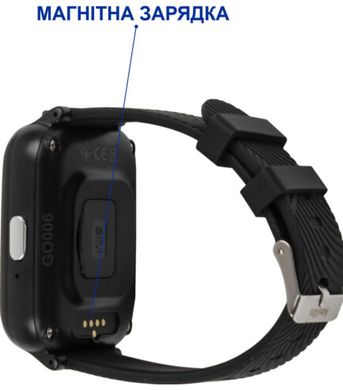 Дитячий смарт-годинник з відеодзвінком AmiGo GO006 GPS 4G WIFI VIDEOCALL Black