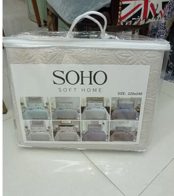 Покрывало Soho Rome Ivory 220x240 см бежевое