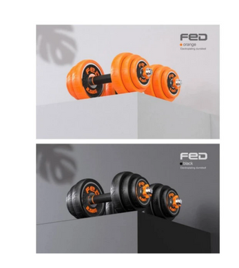 Гантели FED 20 кг black