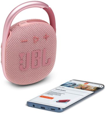 Портативная акустика JBL Clip 4 Pink (JBLCLIP4PINK)