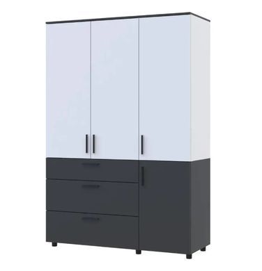 Шафа для одягу Doros Торн Антрацит/Білий (DRS-012033)