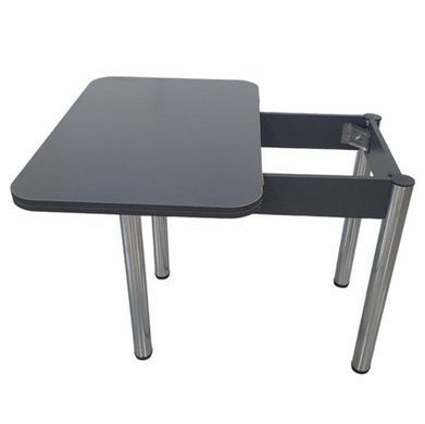 Обеденный стол раскладной LION Нота Мини Самоа дымчатый 60x70/70x120 (LION-041302)