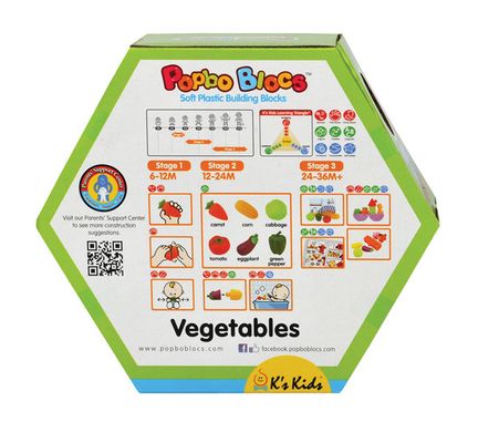 Игрушечный набор Ks Kids Овощи (блоки)