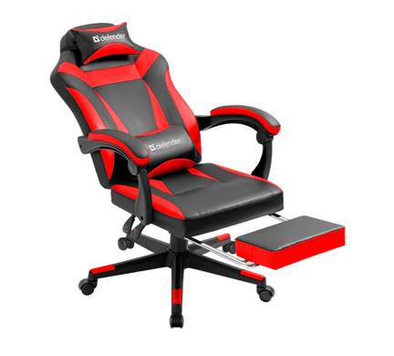 Крісло DEFENDER Cruiser Black Red
