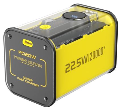 Портативний зарядний пристрій BYZ W90 - 20000 mAh TYPE-C PD (Yellow)