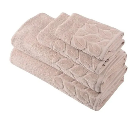 Рушник махровий Soho Leaves Cream бавовна 50х90 см (50*90 Leaves Cr)