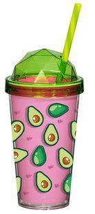 Стакан с трубочкой Herevin Avocado 0.54 л (161349-001)