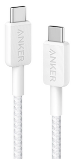 Кабель Anker 322 USB-C to USB-C - 1.8m Nylon White