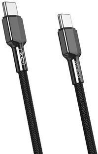 Кабель USB XO NB183B USB-C to USB-C 1m 60W PD Black