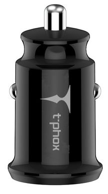 Автомобильное зарядное устройство T-Phox Charger Set 2.4A Dual + Lightning cable 1.2m (Black)