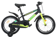 Велосипед ST 16" SPACE KID GEON BH рама-9" черно-зеленый с крылом Pl 2024