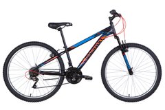 Велосипед 26" Discovery RIDER 2021 (черно-синий с красным (м))