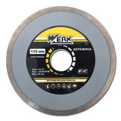 Алмазний диск Werk Ceramics 1A1R WE110120 115 x 5 x 22.225 мм (43565)
