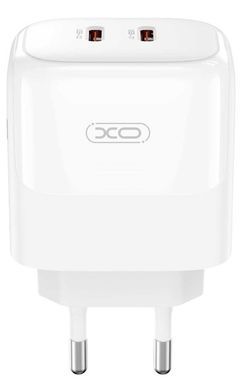 Сетевое зардное устройство XO L140 - 35W PD Dual port USB-C White